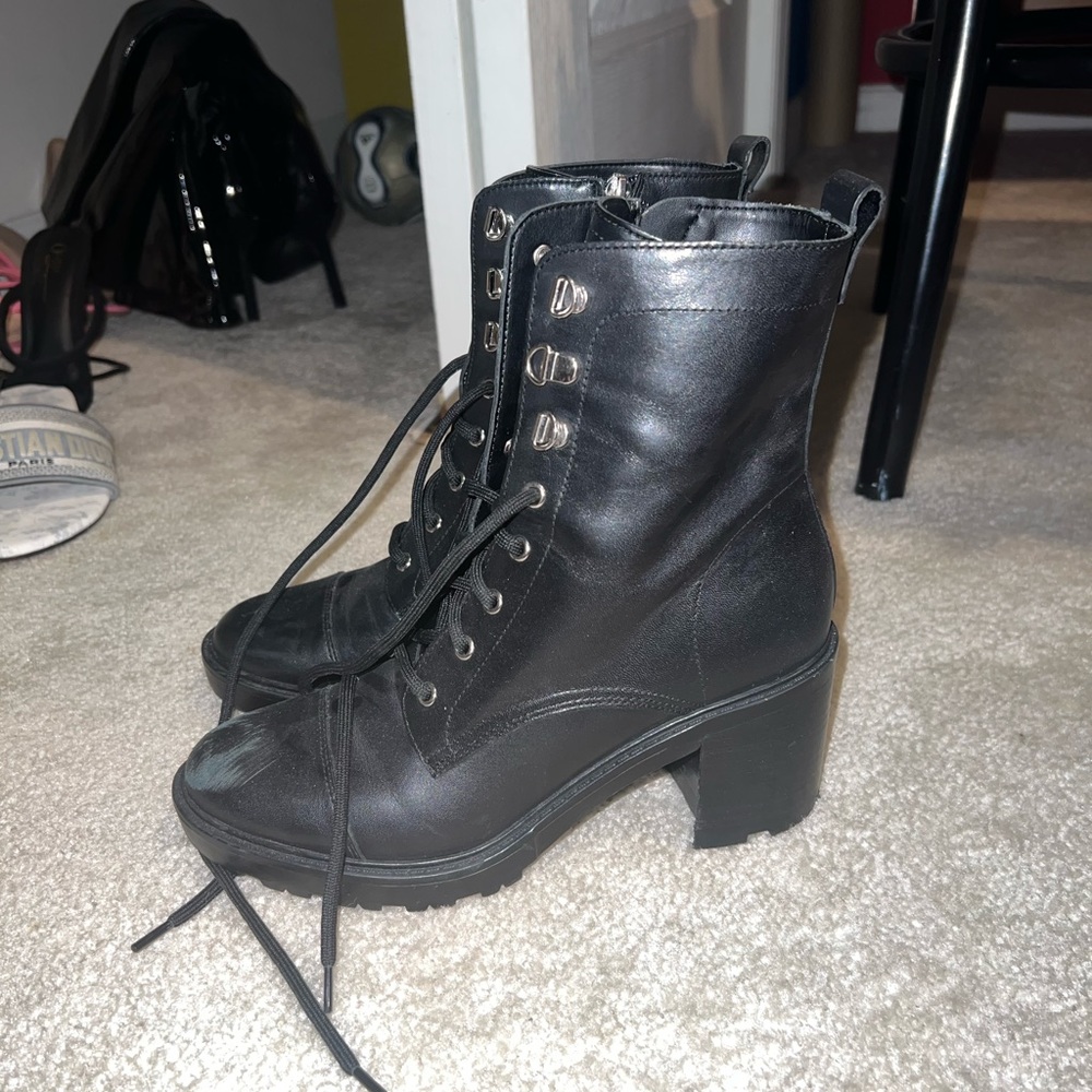 Marccfisher boots. Worn scruff on the front